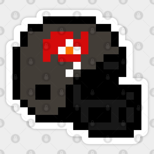 Pixel Helmet - Tampa Sticker by The Pixel League